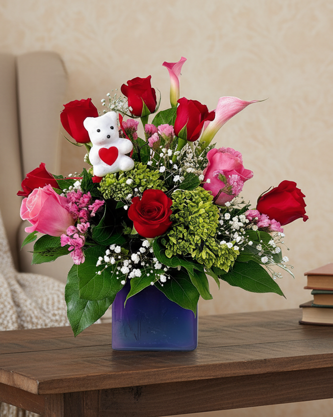 GLW144 - Roses and Callas | Gladys Flowers