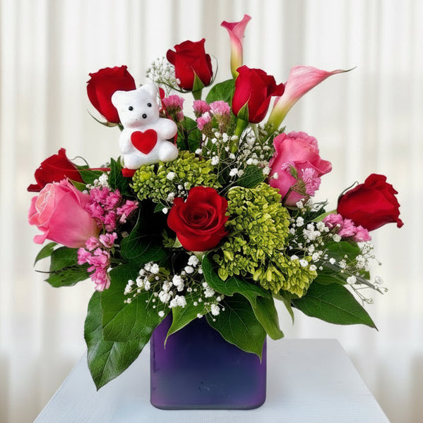 GLW144 - Roses and Callas | Gladys Flowers