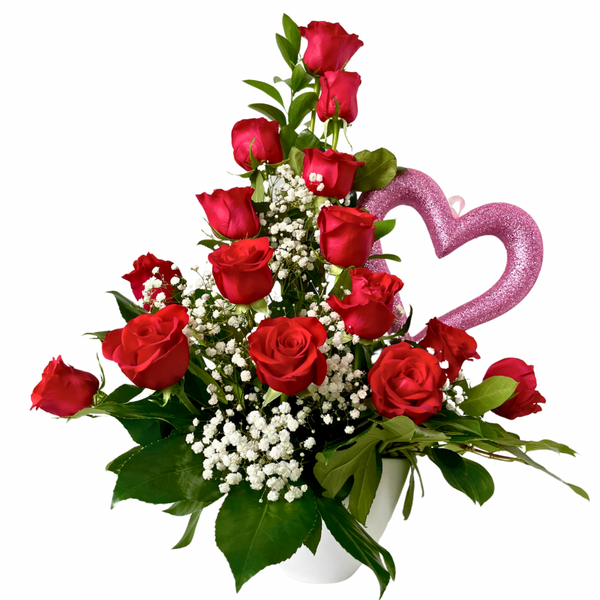 GLV-48 - Romantic Red Bouquet
