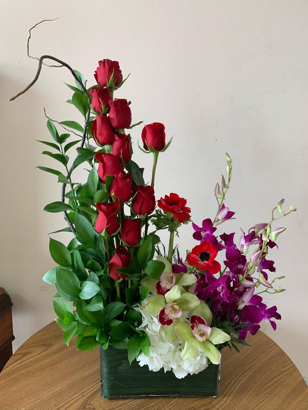 GLW084 - 12 ROSES, ORCHIDS AND POPPIES