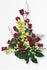 GLW006 - 12 RED ROSES AND CYMBIDIUM ORCHIDS