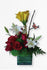 GLW062 - Cluster of Roses, Cluster of Calas and Lilies Arrangement